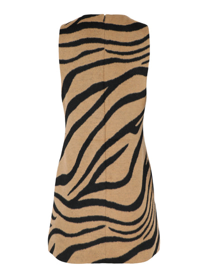 SEROYA Florrie Mini Dress in Zebra