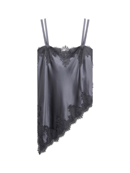 Dorothee Schumacher Sense of Shine Top in Dark Oyster
