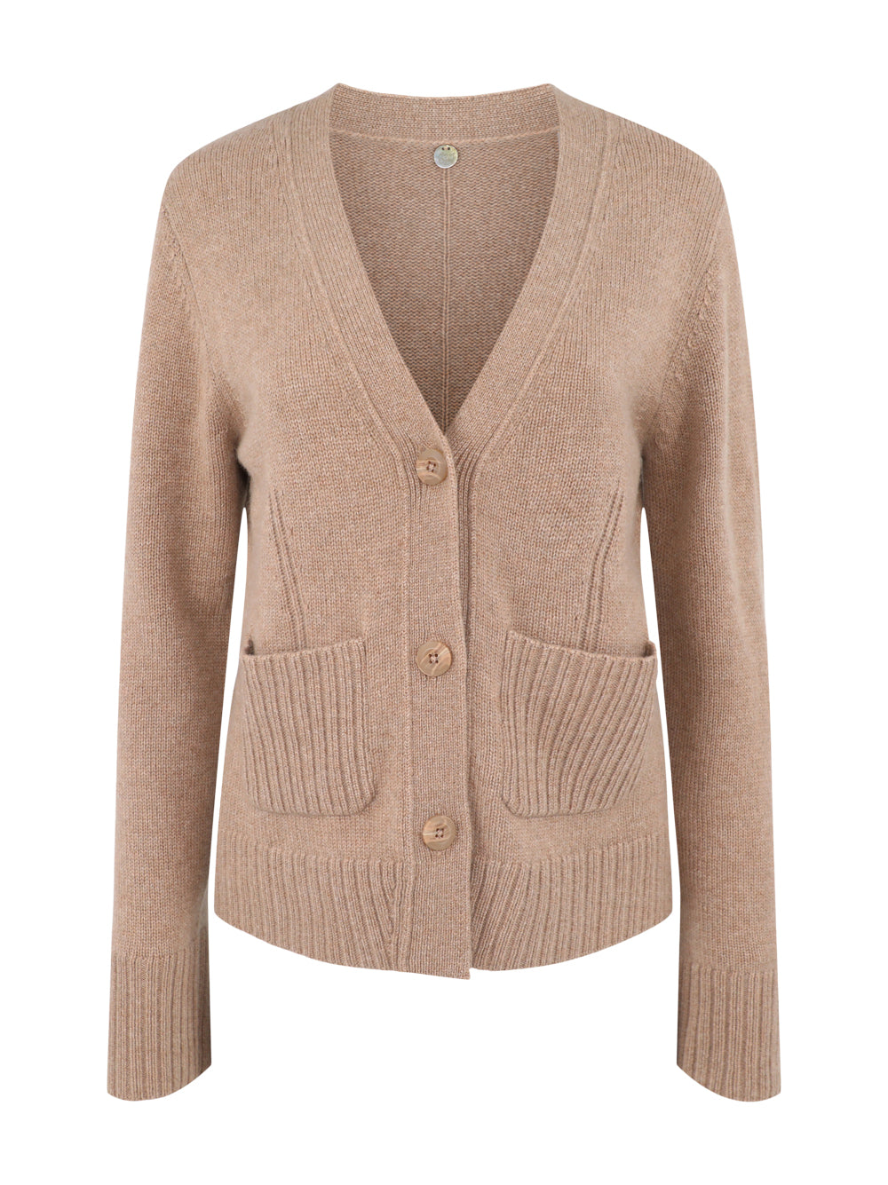 Margaret O'Leary Larkspur Cardi in Camel