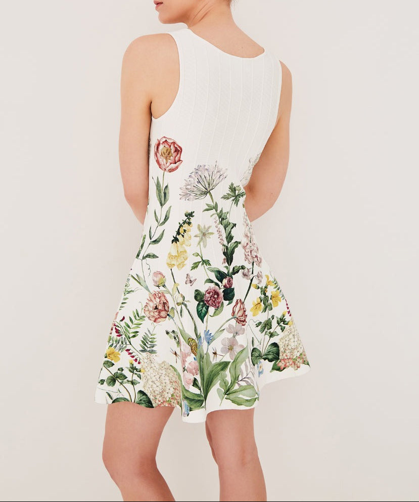 Cara Cara Velma Mini Dress in Bloomsfield Ivory
