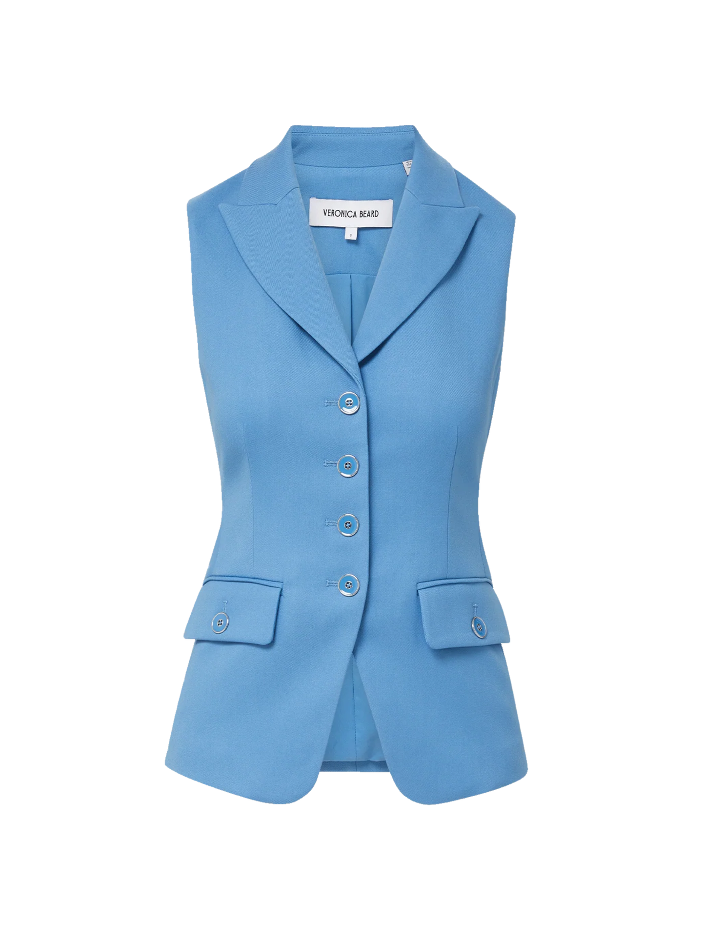 Veronica Beard Benny Vest in Blue Jasper