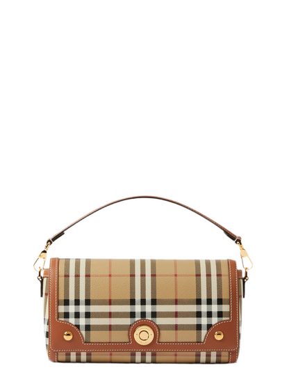 Burberry Top Handle Note Bag in Briar Brown
