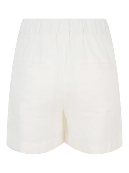 Vince Mid Rise Hemp Short in Off White