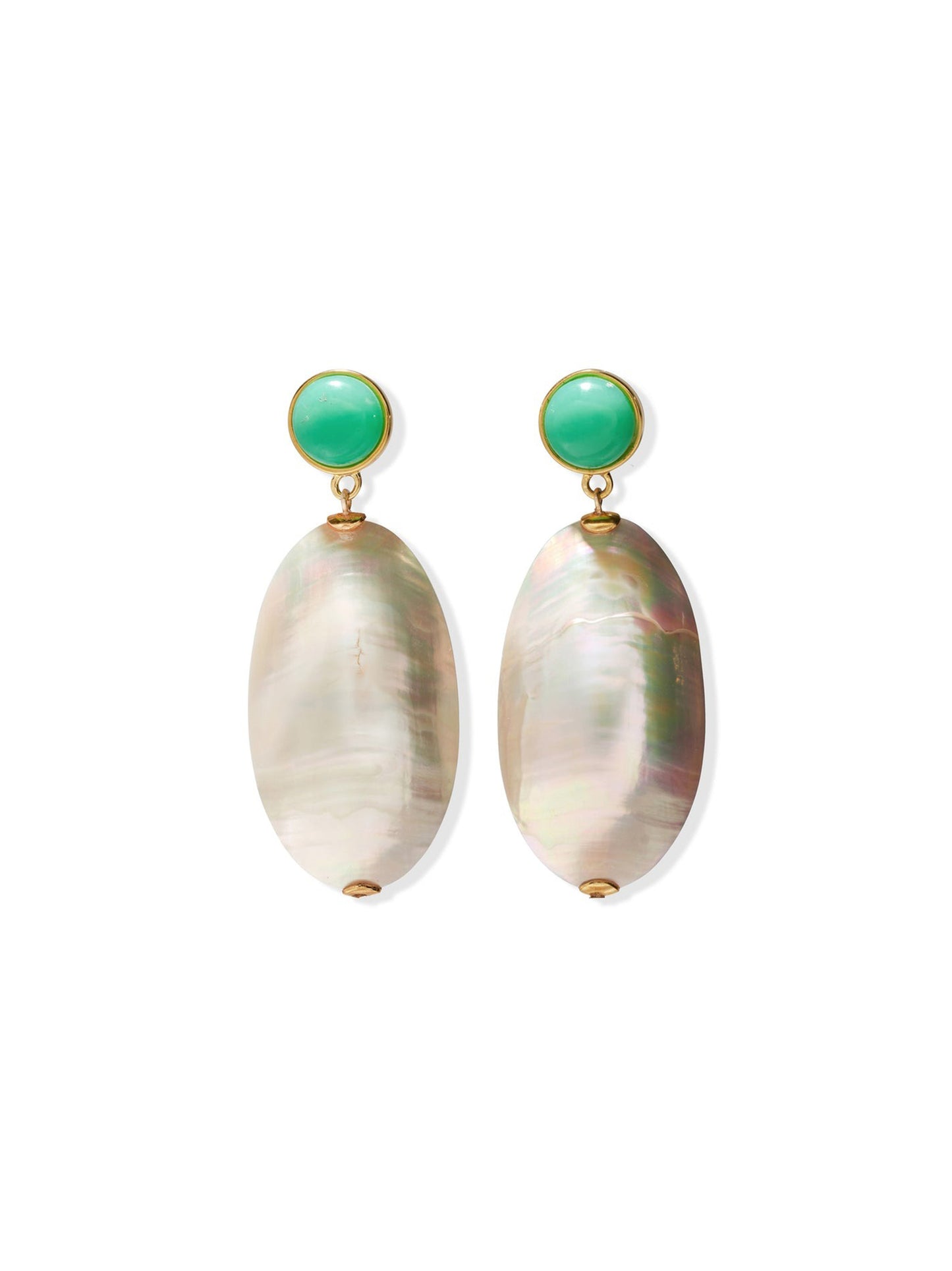 Lizzie Fortunato Campana Earrings in White
