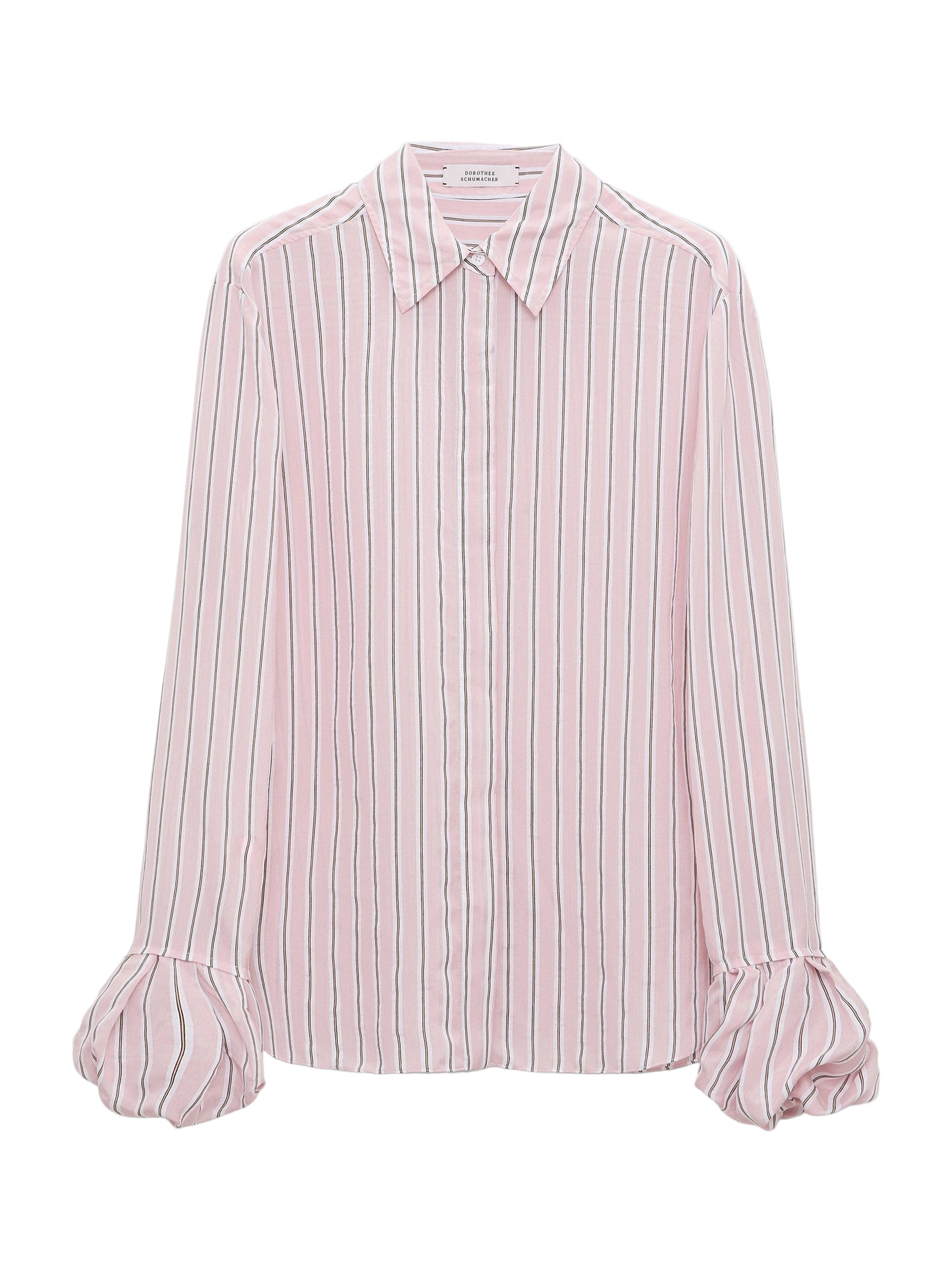 Dorothee Schumacher Striped Ease Blouse in Rose Stripe