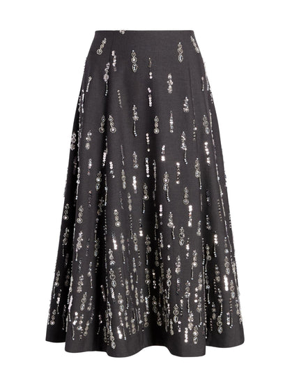 Cinq à Sept Selene Skirt in Charcoal