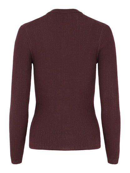 A.L.C. Fisher Fine Cotton Knit Cardigan in Plum