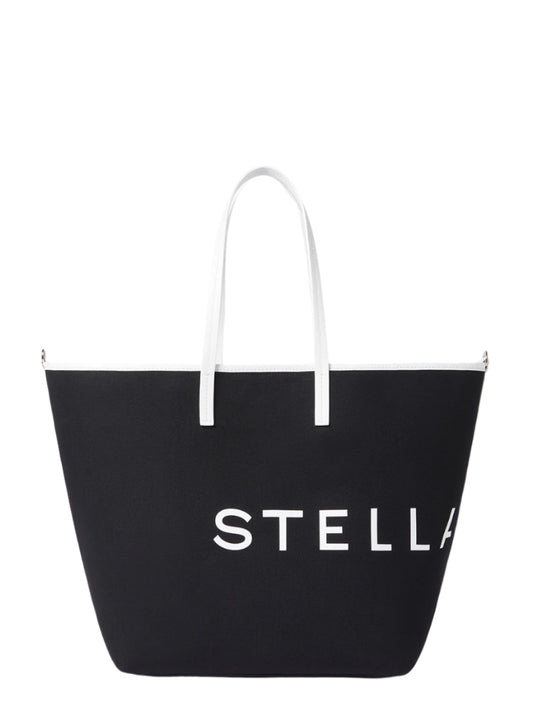 Stella McCartney SMC Bananatex® Large Crossbody Tote Bag in Black