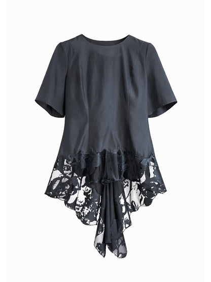 Alexander McQueen Lace Top in Black