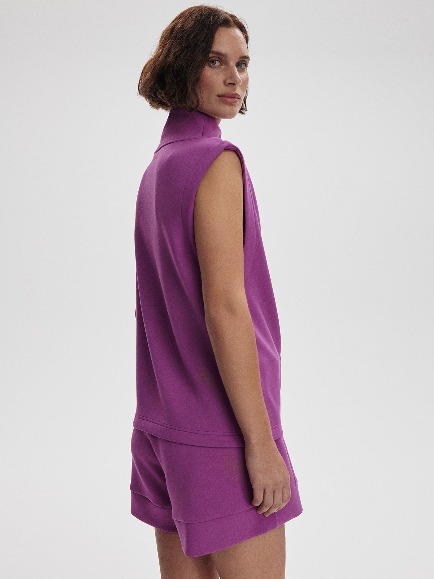 Varley Magnolia Half Zip Tank 2.0 in Striking Purple