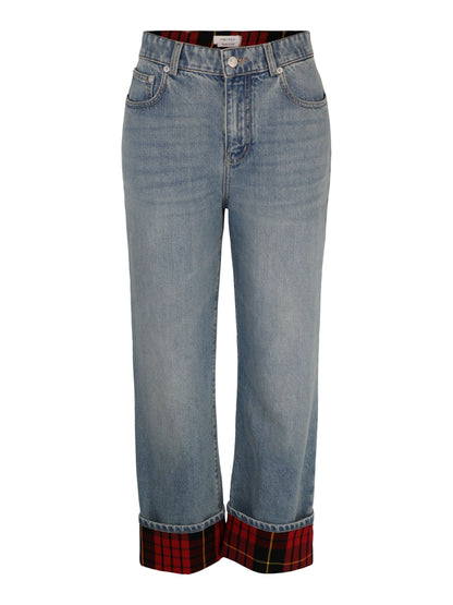 Alexander McQueen Denim Trousers in Light Blue Wash