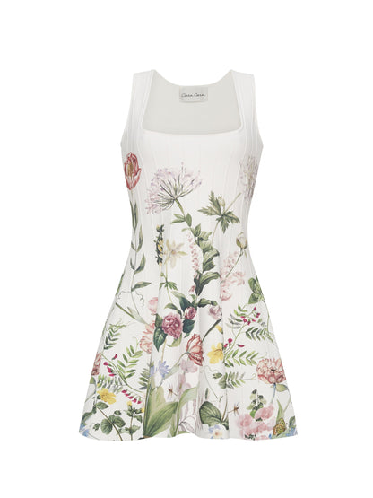 Cara Cara Velma Mini Dress in Bloomsfield Ivory