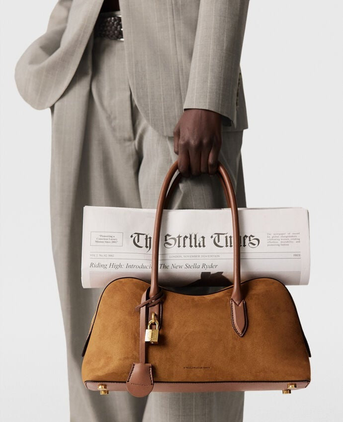 Stella McCartney Ryder Shoulder Bag in Brandy