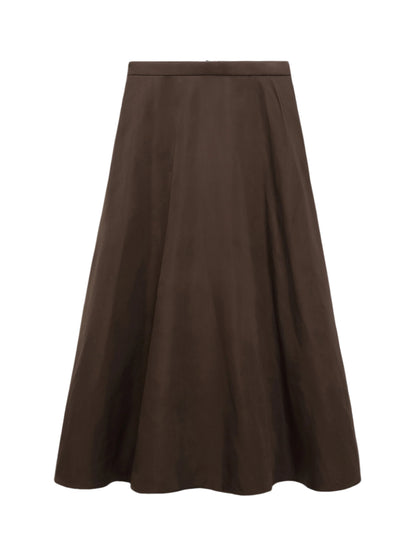 Dorothee Schumacher Sporty Elegance Skirt in Dark Chocolate