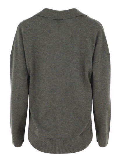 Kinross Cashmere Split-Neck Polo (More Colors)