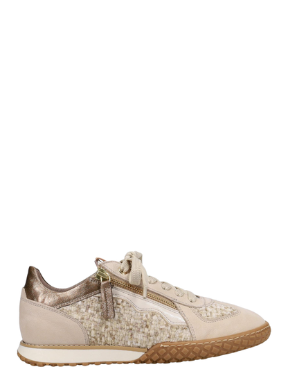Ron White Delle Sneaker With Chenille in Oyster