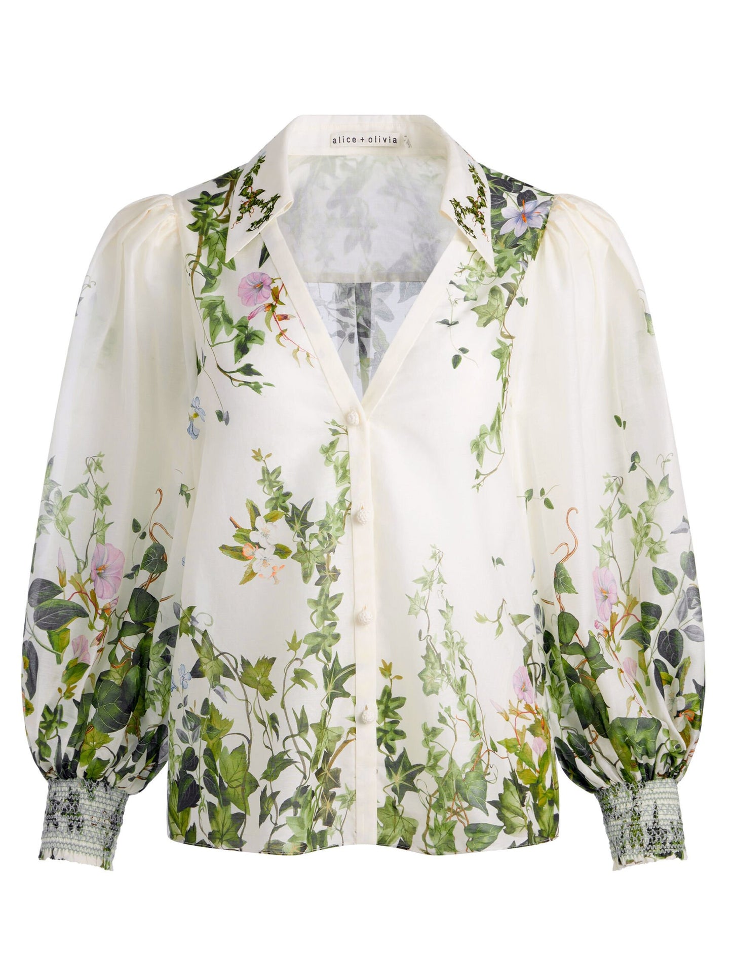 Alice + Olivia Charis Blouse in Ivy Romance