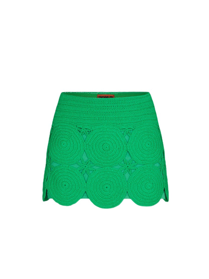 Simon Miller Beep Beep Mini Skirt in Grass Green