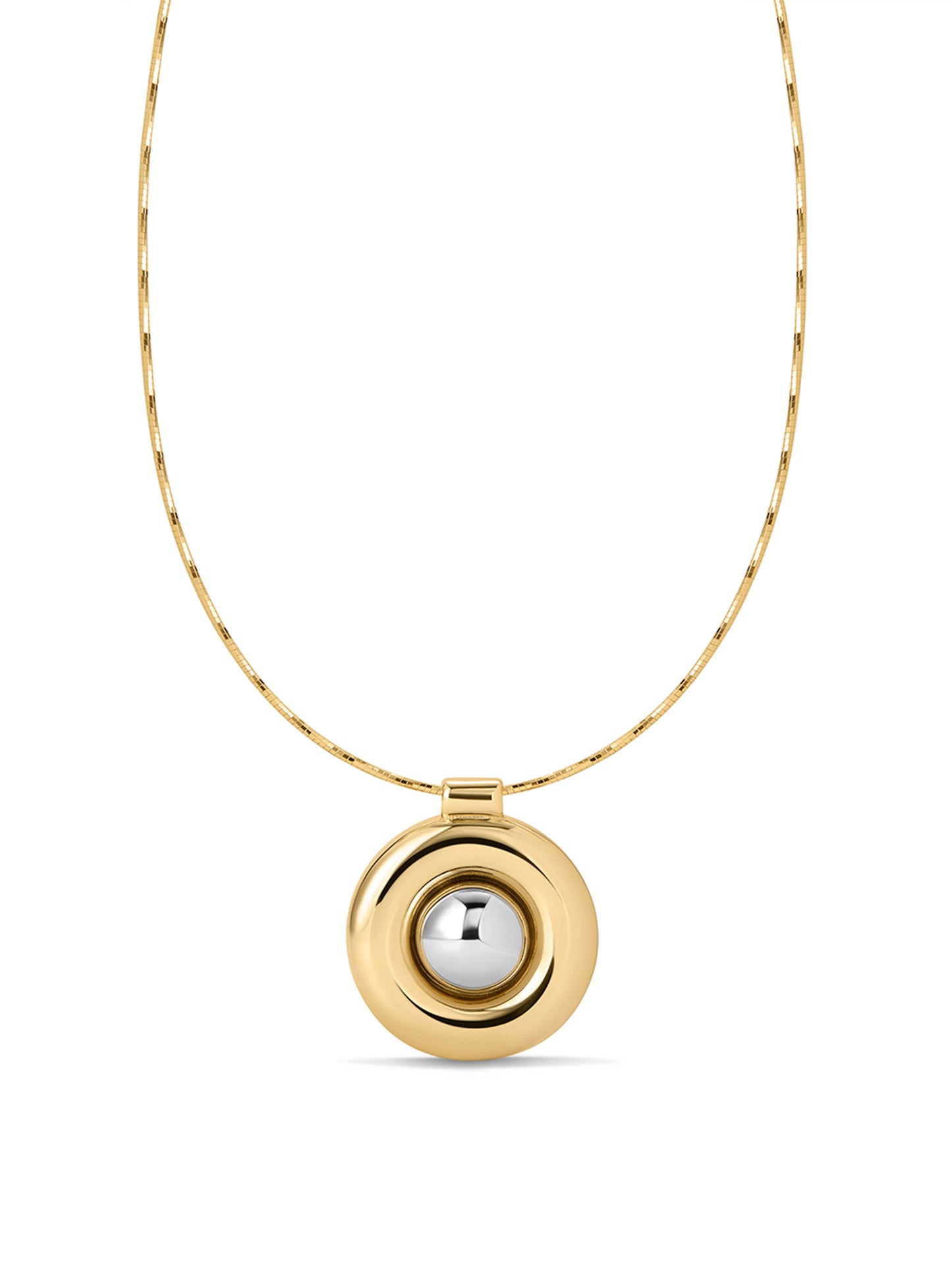 Luv AJ Chrome Orb Pendant Necklace (More Colors)