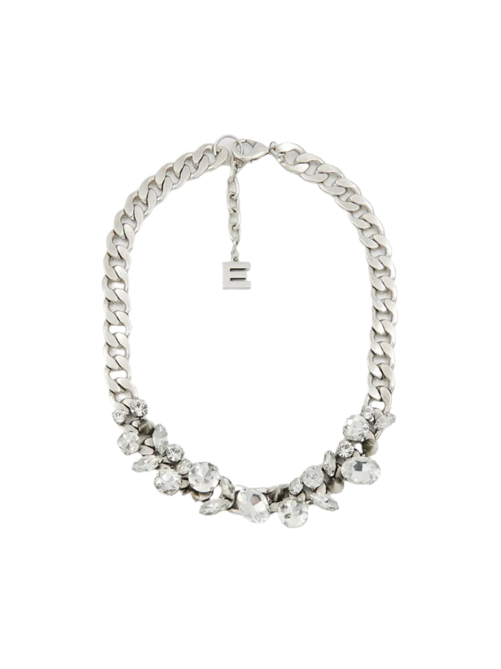 Essentiel Antwerp Hice Rhinestones Necklace in Silver