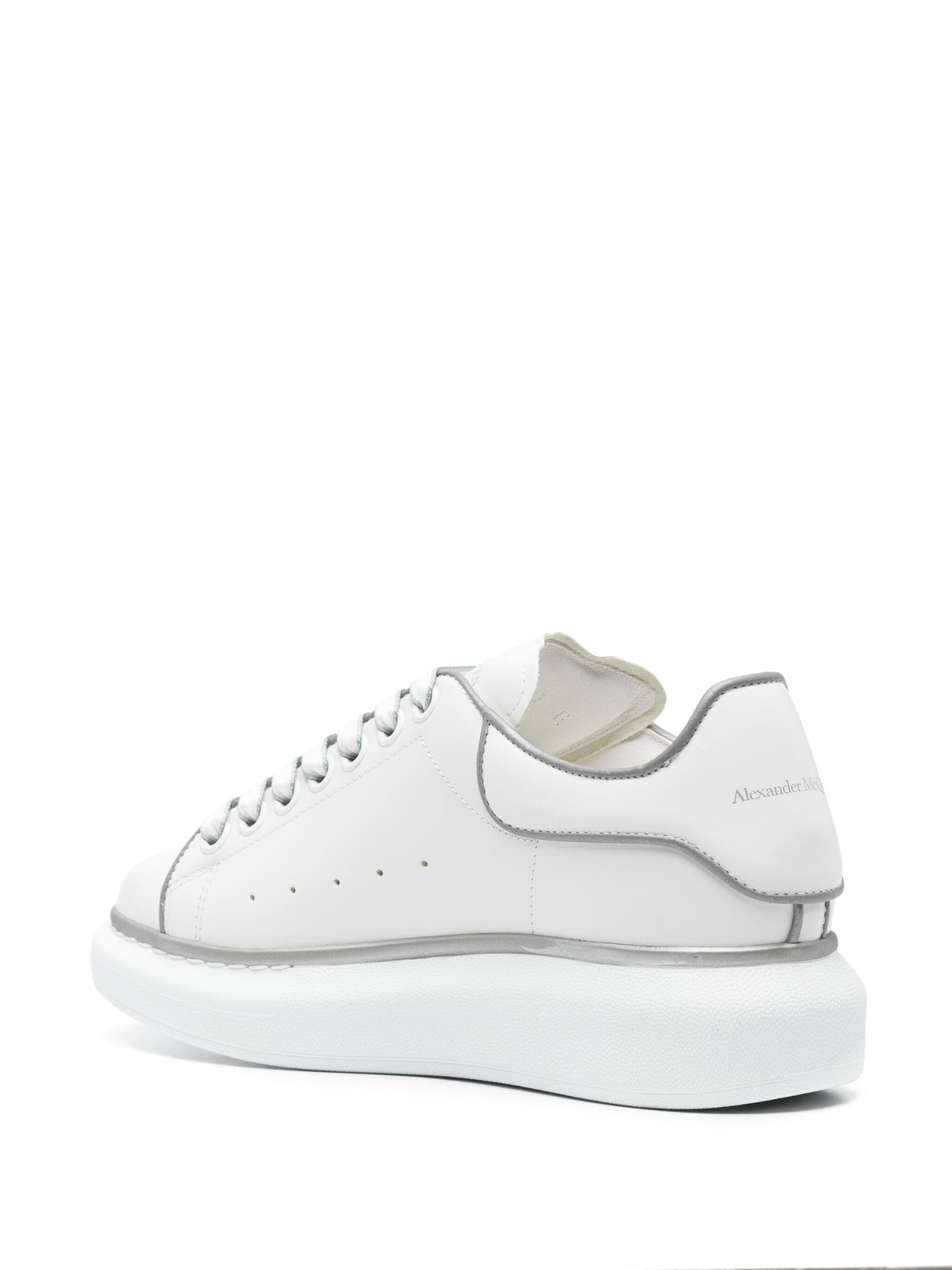 Alexander McQueen Sneaker in White/Silver – Leigh's of Breton Village