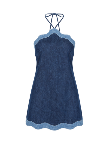 Retrofête Tasia Denim Dress in Montana Mix