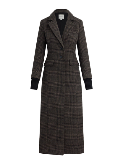 Favorite Daughter City Coat in Ganache Houndstooth