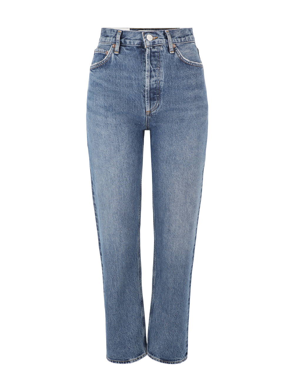Agolde 90's Pinch Waist High Rise Straight Jeans in Essence