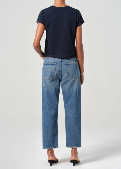 Agolde 90's Mid Rise Crop in Essence