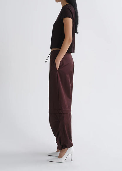 Agolde Coulson Parachute Pant in Cordovan