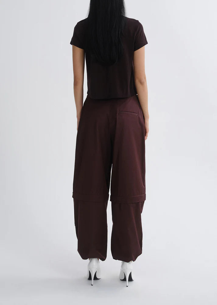 Agolde Coulson Parachute Pant in Cordovan