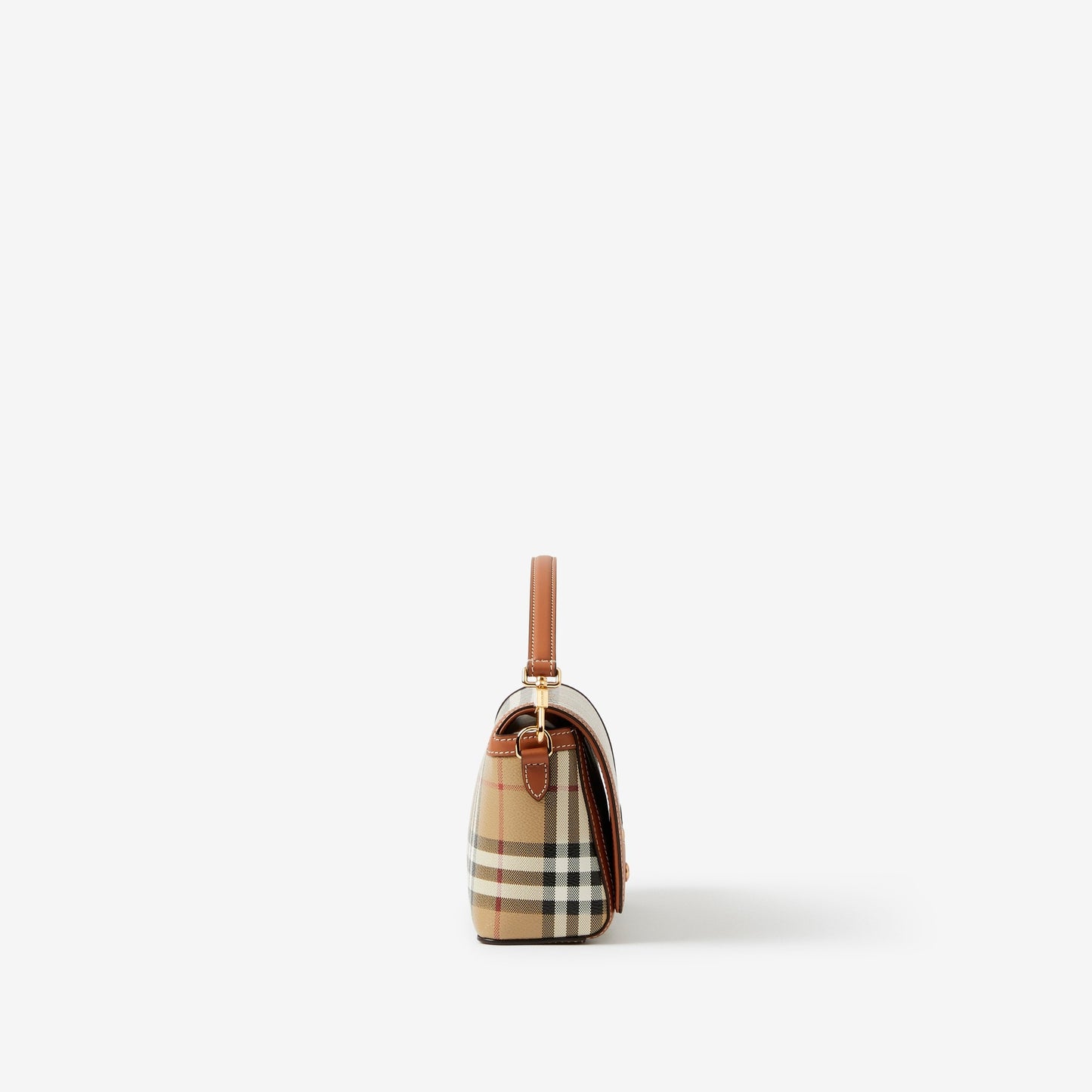 Burberry Top Handle Note Bag in Briar Brown