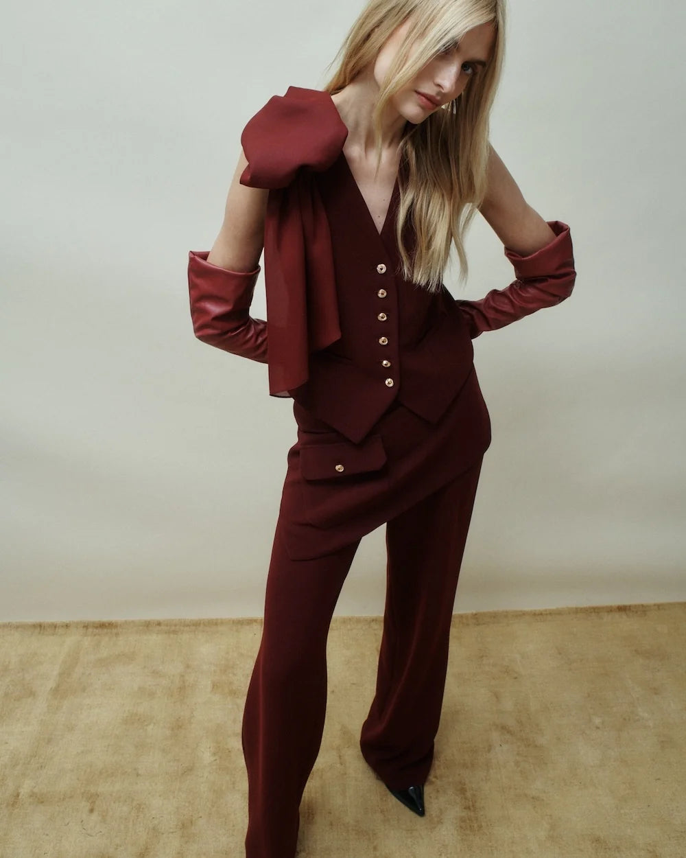 Hellessy Mitch Pant in Bordeaux