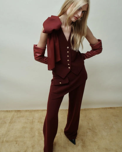 Hellessy Mitch Pant in Bordeaux