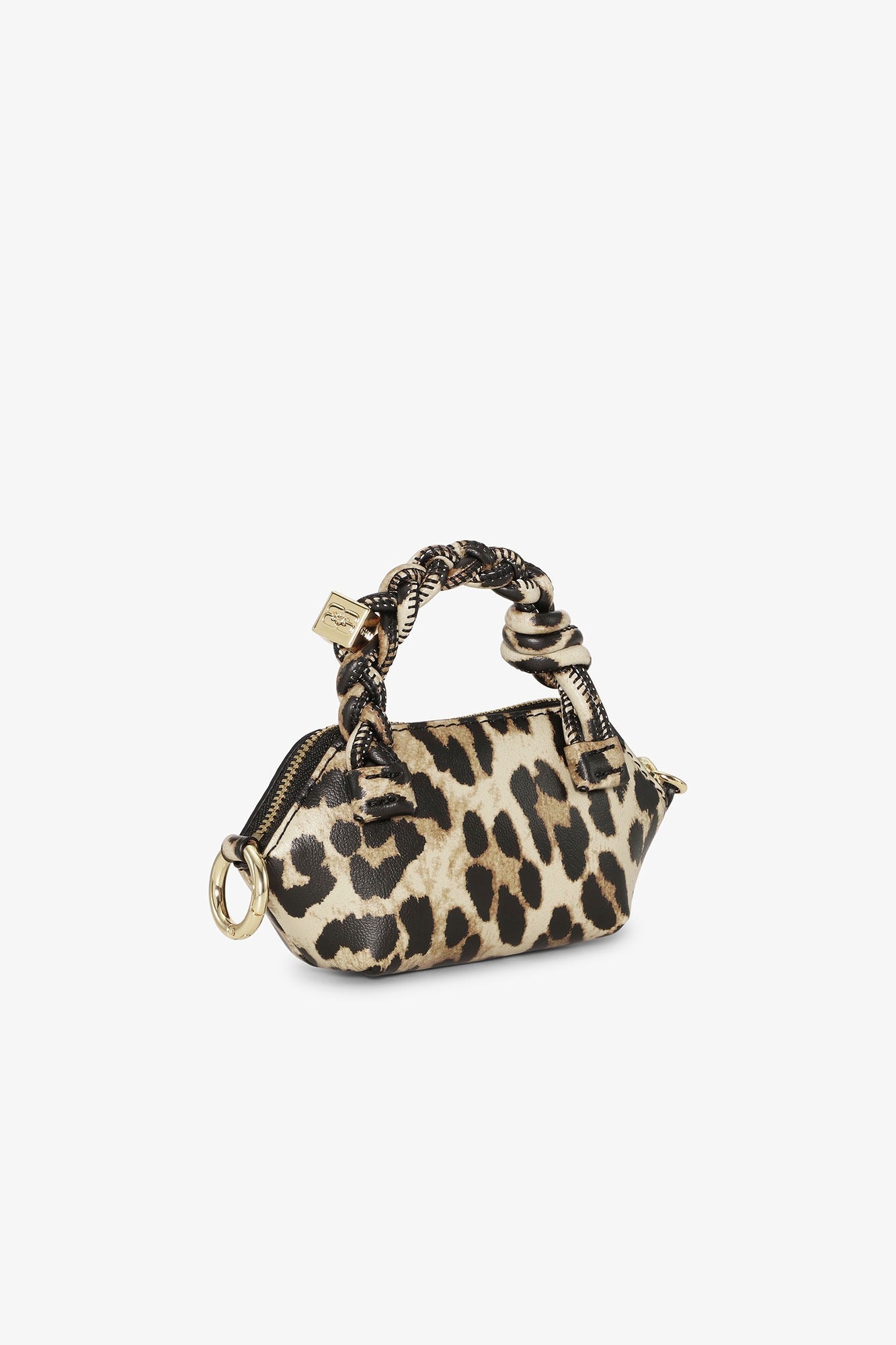 Ganni Nano Bou Bag Print in Leopard
