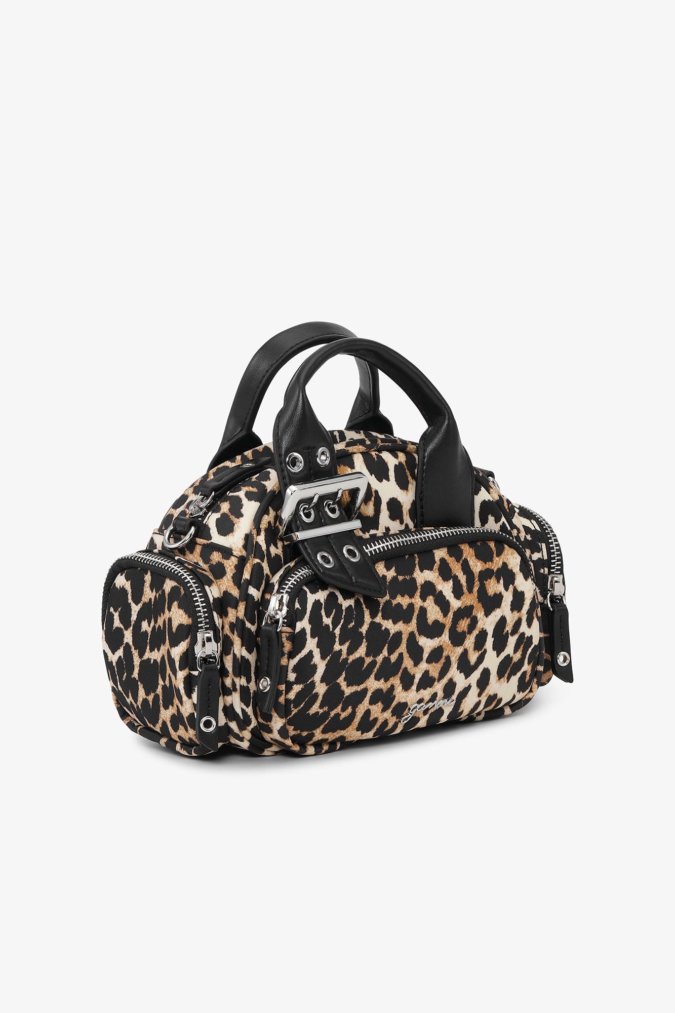 Ganni Bucky Polochon Mini Print in Leopard