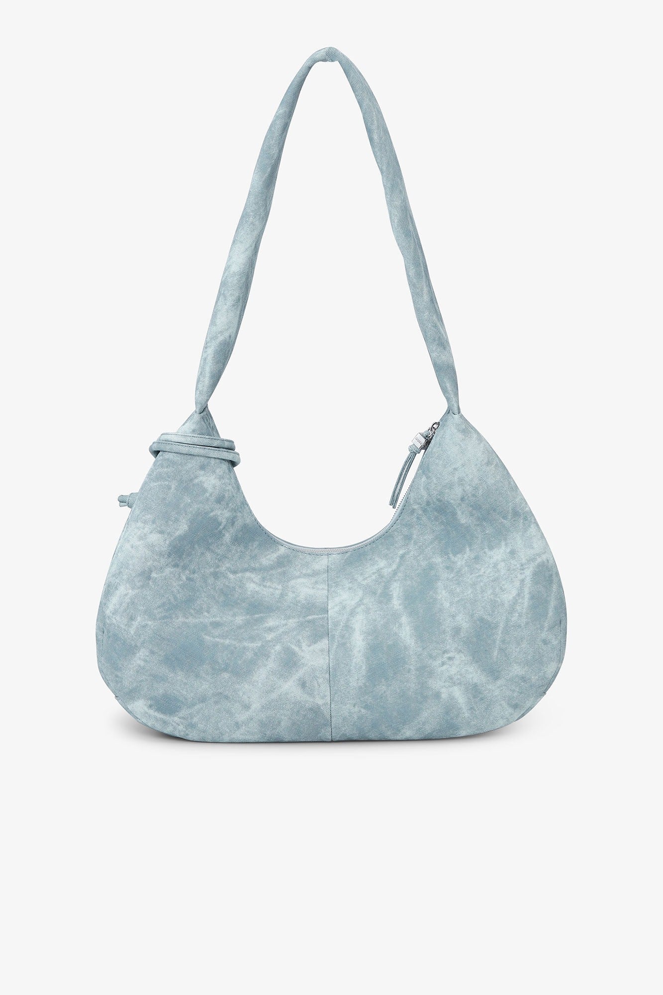 Ganni Bou Bag Hobo Medium Bleached in Celestial Blue