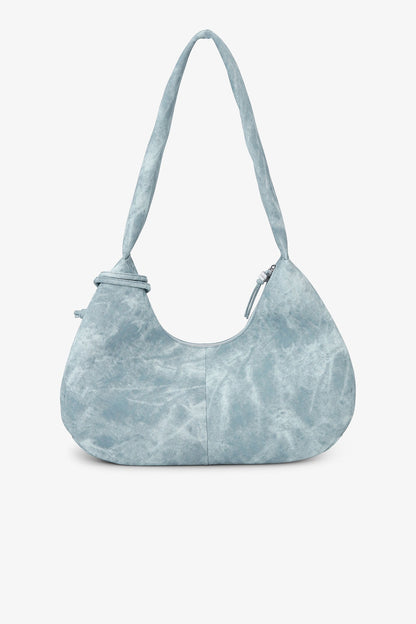 Ganni Bou Bag Hobo Medium Bleached in Celestial Blue