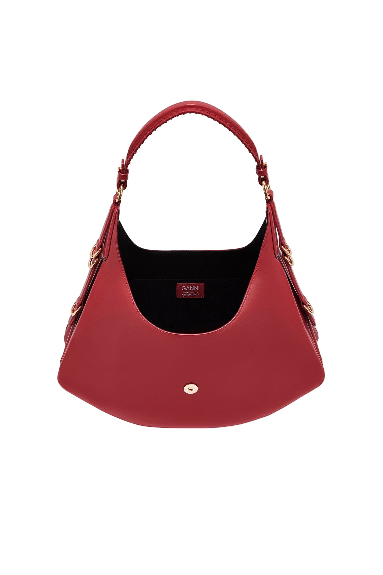 Ganni Small Kat Bag in Red Dahlia