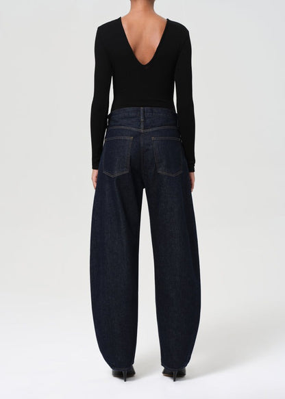 Agolde Luna High-Rise Pieced Taper Jean in Rinse