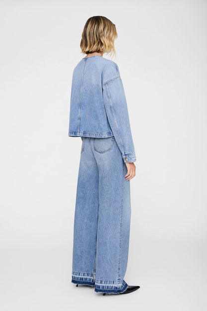 Anine Bing Blanche Jacket in Washed Caspian Blue
