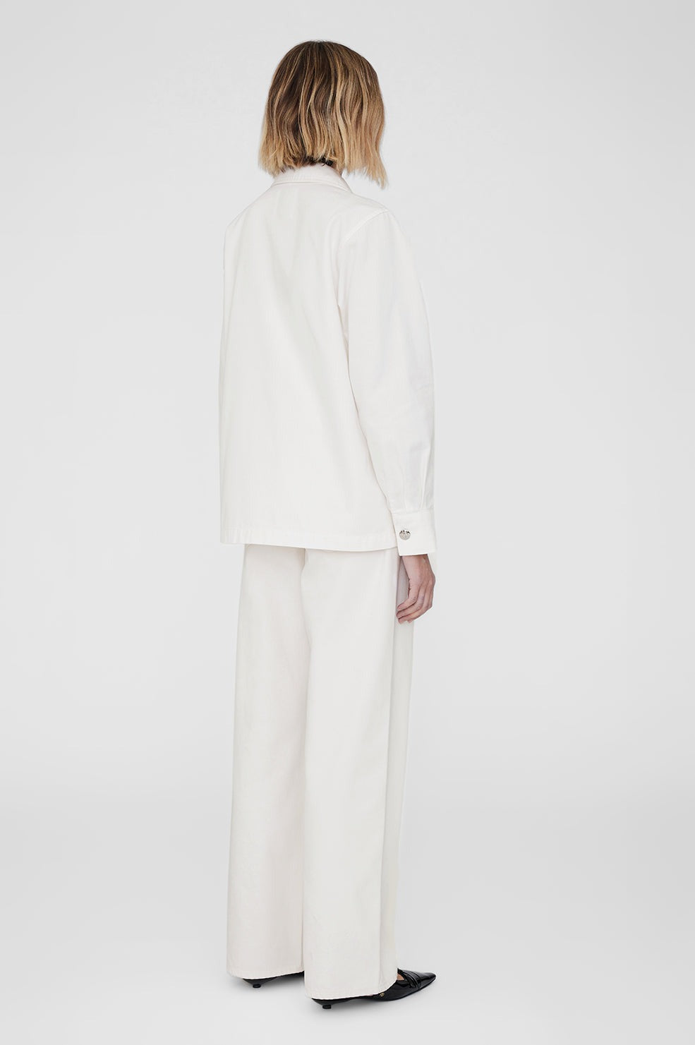 Anine Bing Corey Jacket in Ecru