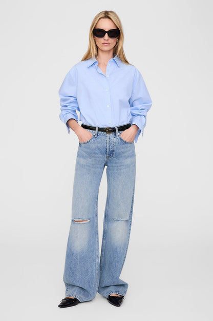 Anine Bing Essie Shirt in Light Blue