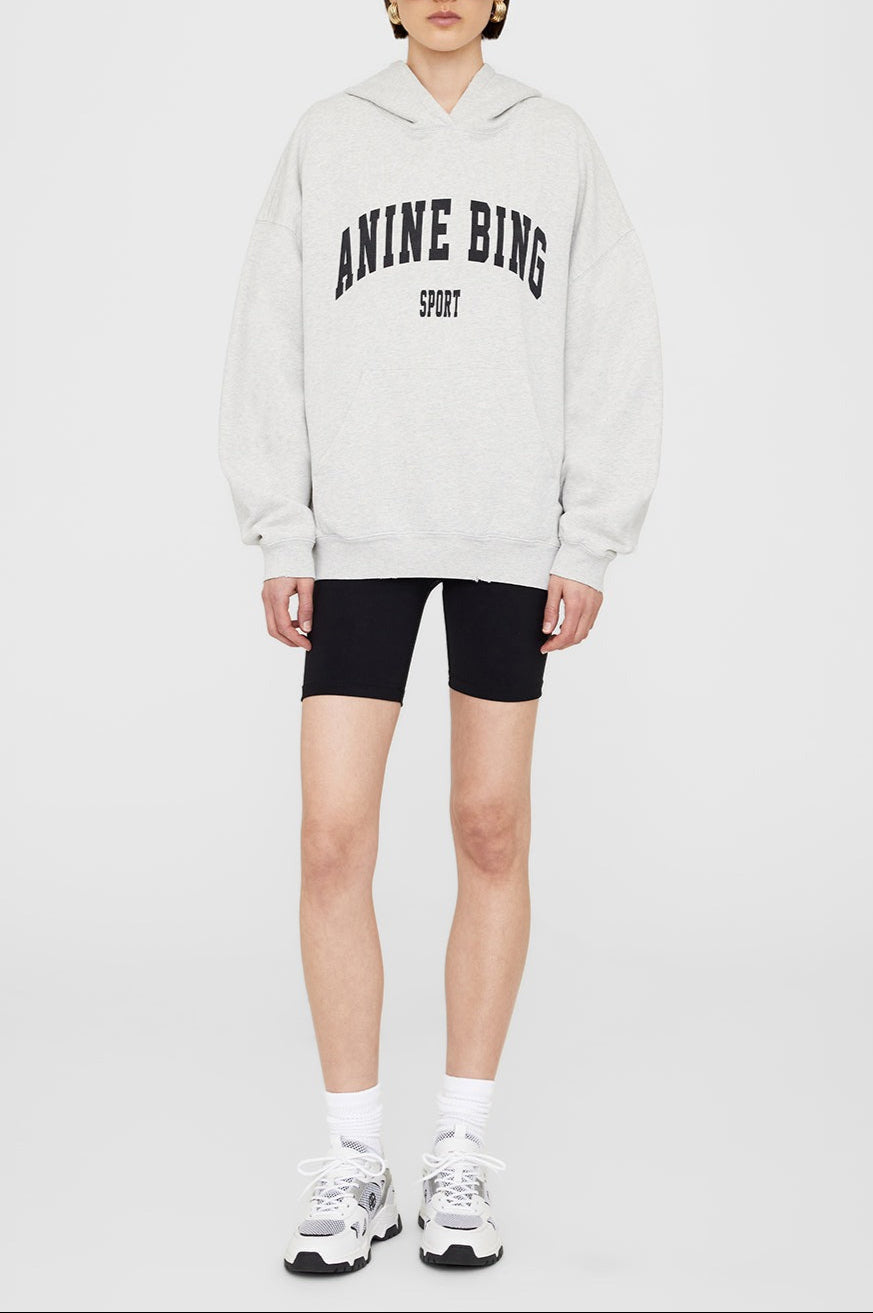 Anine Bing Harvey Sweatshirt in Heather Grey
