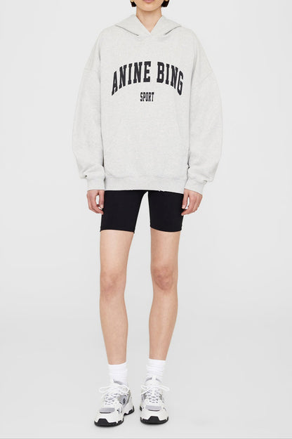 Anine Bing Jaci Sweatshirt Monogram in Ivory