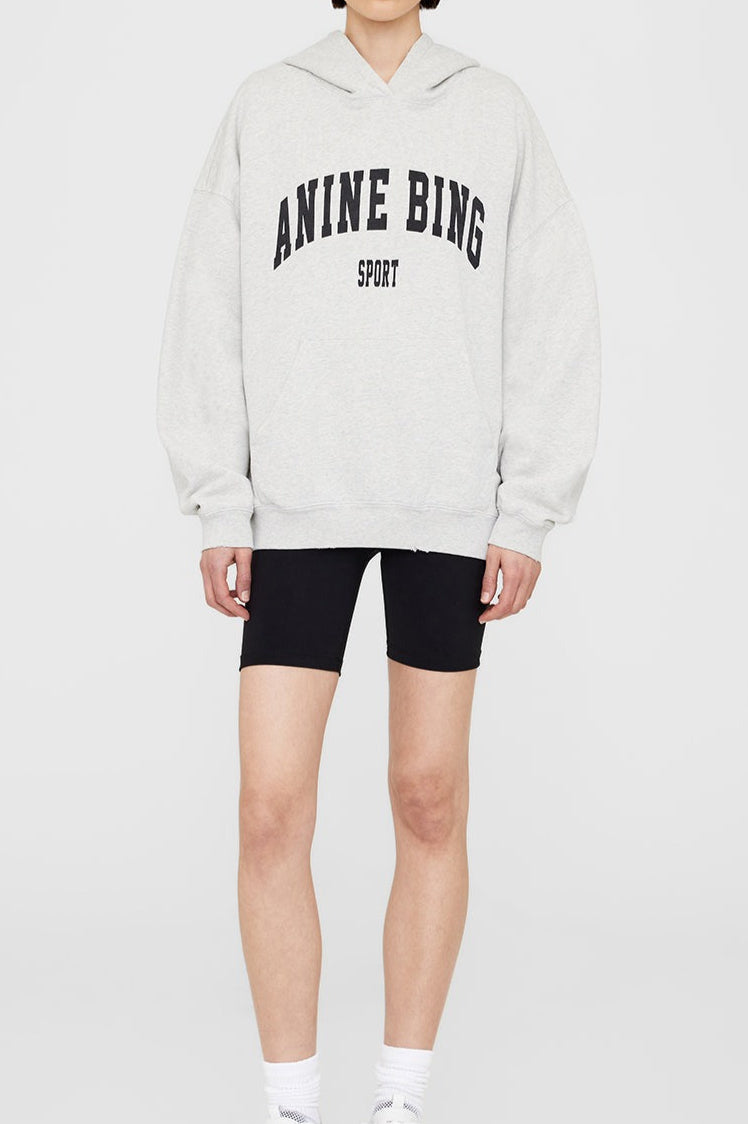 Anine Bing Harvey Sweatshirt in Grey Melange