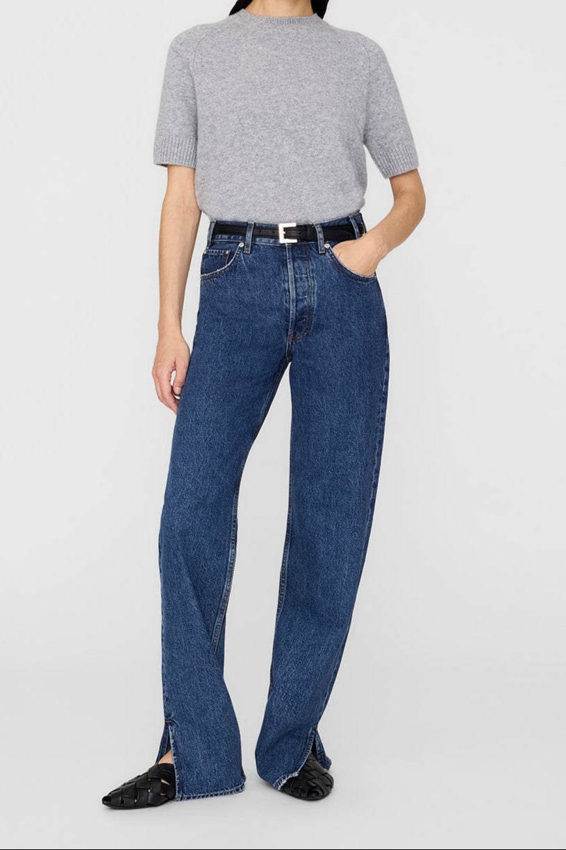 Anine Bing Jackson Sweater in Grey Melange