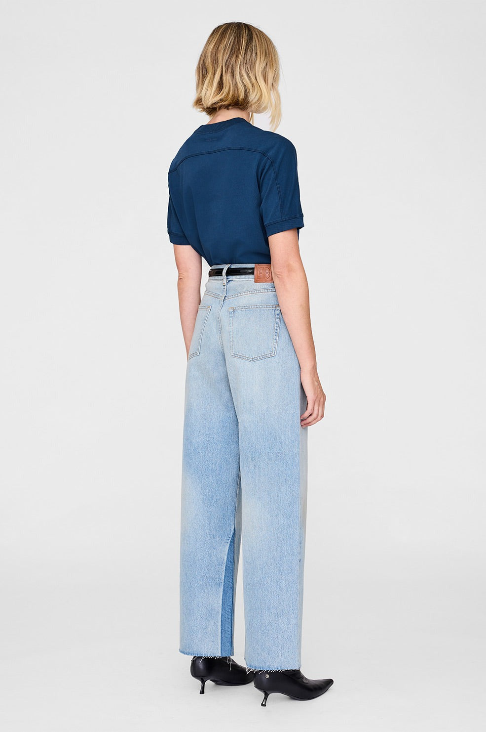 Anine Bing Jaylin Tee Paris in Dark Blue