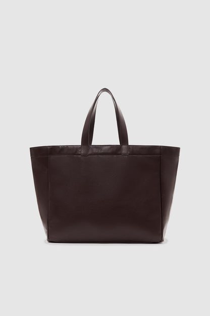 Anine Bing Large Rio Tote in Dark Brown