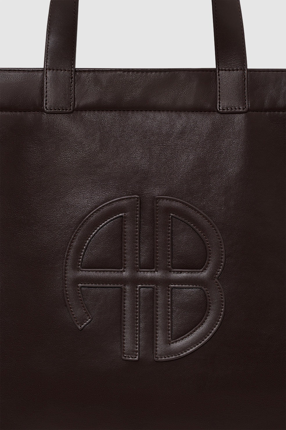 Anine Bing Large Rio Tote in Dark Brown